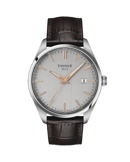 Часы Tissot PR 100, 40 мм, серебряный 4908162 | silver/brown