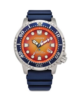 Часы Citizen Eco Promaster с ремешком из нержавеющей стали, 44 мм, оранжевый 4698363 | orange/blue