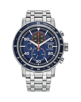 Часы Citizen Eco-Drive Weekender, 44 мм, синий 4924004 | blue/silver