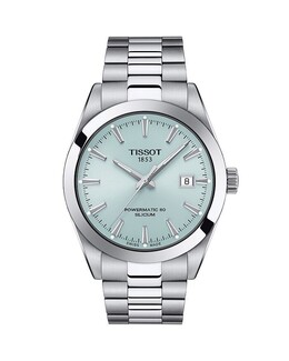 Часы Tissot Gentleman Powermatic 80, кремниевые, 40 мм, синий 4908159 | blue/silver