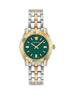 Часы Greca Time, 35 мм Versace, цвет Green 4732818 | green/silver