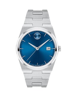 Часы Movado Quest, 40 мм, синий 5084524 | blue/silver