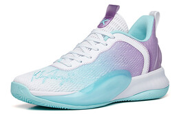 Баскетбольные кроссовки Light Cavalry 6 мужские с низким верхом белого/ярко-фиолетового/светло-голубого цвета Anta 112221624s-1