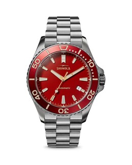Часы Shinola Lava Lake Monster, 43 мм, красный 5263322 | red/silver