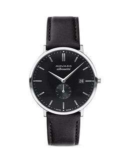Часы из нержавеющей стали с силуэтом, 40 мм Movado, цвет Black 4717709 | black