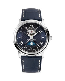 Классические часы с фазой луны, 40 мм Frederique Constant, цвет Blue 4489547 | blue