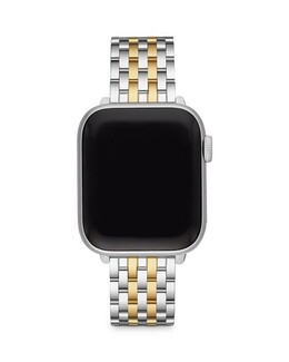 Двухцветный ремешок-браслет 18K для Apple Watch, 38/40/41 мм и 42/44/45/49 мм Michele, цвет Silver 3961959 | silver/gold