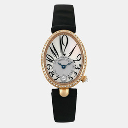 Breguet Reine De Naples 8918br/58/964 Automatic White Diamonds 18k Rose Gold Women's Wristwatch 29 mm 1234729