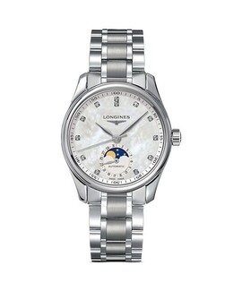 Часы Master Collection, 34 мм Longines, цвет Multi 4028275 | white/silver