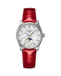 Часы Master Collection, 34 мм Longines, цвет Multi 4028273 | white/red