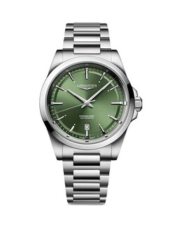 Часы Longines Conquest, 41 мм, зеленый 5004821 | green/silver