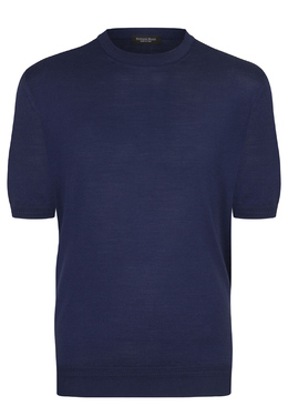 STEFANO RICCI: Синяя футболка 