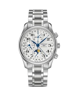 Мастер-хронограф, 40 мм Longines, цвет Silver 1529540 | silver