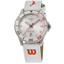 Часы Tissot Seastar 1000 Quartz Wilson WNBA с белым циферблатом и композитным ремешком унисекс T120.410.17.011.00 7854436712508 | white