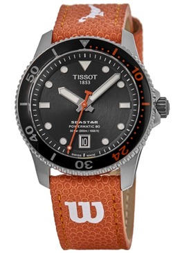 Часы Tissot Seastar 1000 Automatic Wilson WNBA с черным циферблатом и композитным ремешком унисекс T120.807.17.051.00 7838318755900 | black