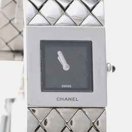 Chanel Matelassé Quartz Stainless Steel Women's Wristwatch, 19 mm (Article: 1217248)