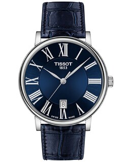 Мужские швейцарские часы Carson Premium с синим кожаным ремешком, 40 мм Tissot 10215280 | blue