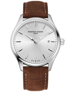 Мужские часы Swiss Classics с коричневым кожаным ремешком, 40 мм Frederique Constant 14416733 | brown