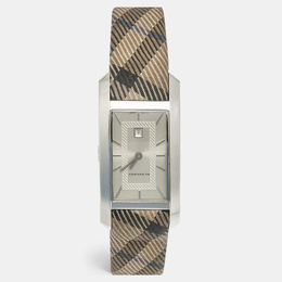 Burberry Heritage Canvas Stainless Steel Watch - Model BU1050