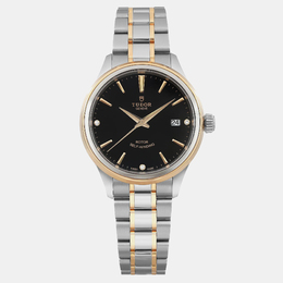 Tudor Black 18k Yellow Gold Steel Style 12103 Automatic Women's Wristwatch (Article: 1099194)