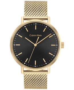 Золотистые часы-браслет с сеткой, 42 мм Calvin Klein 13756234 | gold