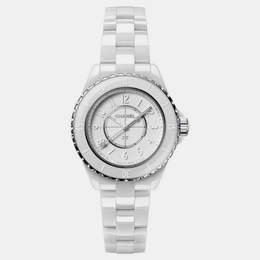 [Chanel White Ceramic J12 H6345]
