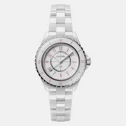 Chanel White Ceramic J12 Wristwatch - 33mm Quartz Movement