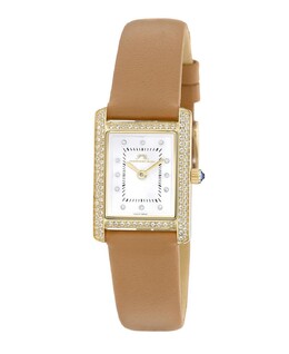 Женские часы Karolina Diamond с ремешком из натуральной кожи 1084CKAL Porsamo Bleu 16832338 | beige