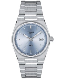 Часы-унисекс PRX с серебристым браслетом из нержавеющей стали, 35 мм Tissot, серебро 13779649 | silver