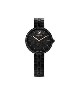 Часы Cosmopolitan с черным металлическим браслетом, 31,75 мм Swarovski, черный 14143932 | black