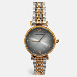 Emporio Armani AR1725 Vignette Grey Two-Tone Stainless Steel Women's Wristwatch 32 mm 1219790