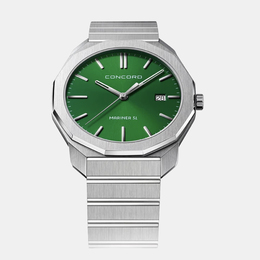 Concord Green Stainless Steel Mariner SL 0320522 Quartz Men's Wristwatch 40 mm 1152902