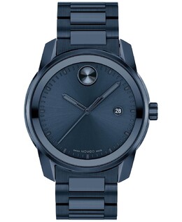 Мужские часы Swiss Bold Verso Blue со стальным браслетом с ионным покрытием, 42 мм Movado 14552993 | blue