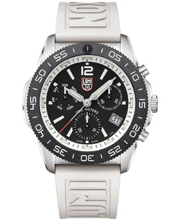Мужские швейцарские часы с хронографом Pacific Diver, белый каучуковый ремешок, 44 мм Luminox 14877751 | no color