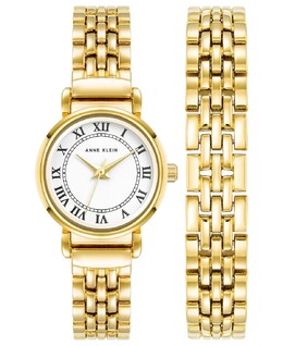 Женские кварцевые часы из сплава розового золота, комплект 24 мм Anne Klein, золотой 16585796 | gold-tone