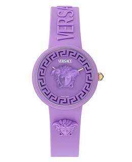 Женские швейцарские часы с фиолетовым силиконовым ремешком, 38 мм Versace, фиолетовый 17814931 | purple