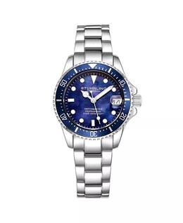 Женские модные кварцевые часы Diver Depth master 3950L, диаметр 32 мм Stuhrling, синий 16122362 | blue