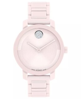 Женские часы Swiss Bold Evolution 2.0 Blush с керамическим браслетом, 34 мм Movado, розовый 17274478 | pink