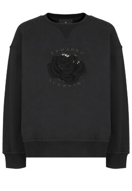 ERMANNO SCERVINO: Чёрный свитшот 