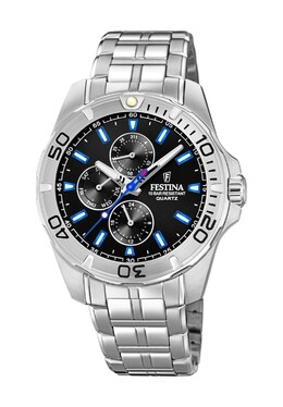 Мужские многофункциональные часы Festina, цвет Silber Schwarz 8430622736872 | silber schwarz