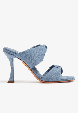 AQUAZZURA: Голубые сабо 