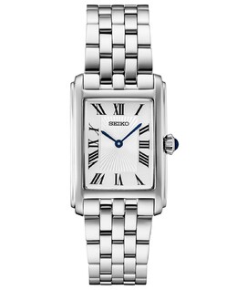 Женские часы Essentials из нержавеющей стали с браслетом 22 мм Seiko, белый 16727470 | white