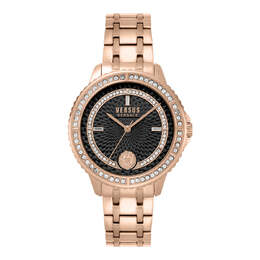 Часы Montorgueil Crystal Versus Versace, розовый/розовый/черный 7550498013244 | rosegold/rose gold/black