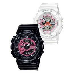 Часы Casio G-Shock Analog-Digital 'Black White', белый slv-19a-1apffl | blackpink&pinkwhite