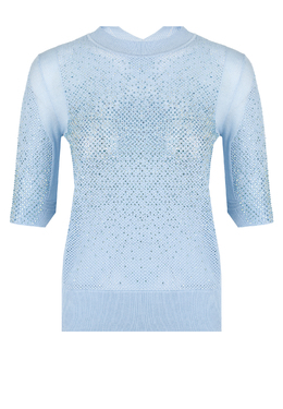 ERMANNO SCERVINO: Голубая футболка 