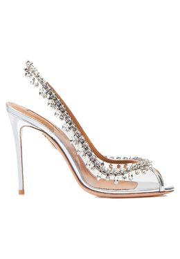 AQUAZZURA: Белые босоножки 