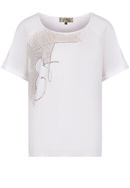 ELISA FANTI: Белая футболка 