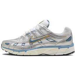 Кроссовки Nike P-6000 Metallic Silver Aegean Storm, белый hj7246-100 | white/metallic silver/light ivory/aegean storm