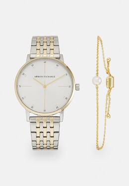 Часы WATCH BRACELET SET Armani Exchange, цвет silver-coloured/gold-coloured arc51m04s-d11 | silver-coloured/gold-coloured