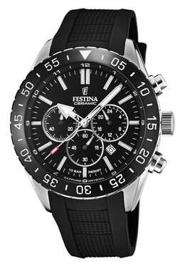 Хронограф Ceramic Festina, черный fe052m039-q11 | black